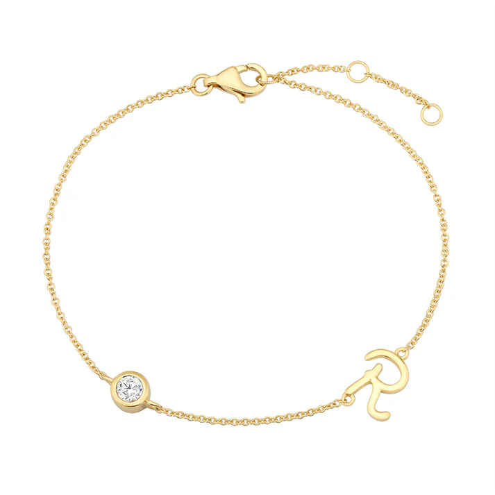 AlphaSpark-Initial_Diamond_Bracelet-R.webp Initial Bracelet-R - Image 1