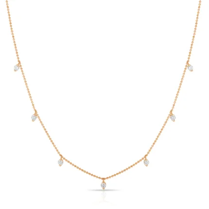 Round Diamond Chain Necklace