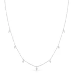 Round Diamond Chain Necklace - Image 3