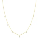 Round Diamond Chain Necklace - Image 4