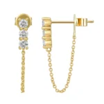 Chain Stud Earring - Image 2