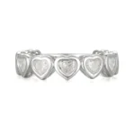 Bezel Set Heart Shape Diamond Ring - Image 3