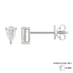 Pear Shape Diamond Stud Earrings