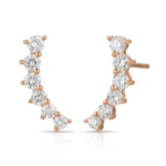 Crescent Stud Earring