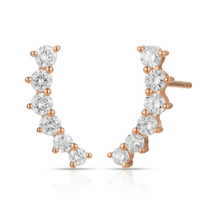 Crescent Stud Earring