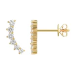 Crescent Stud Earring - Image 3