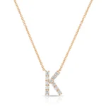 Initial "K" Diamond Necklace