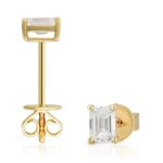 Classic Emerald Cut Single Stud