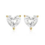 Classic Heart Cut Stud Earrings