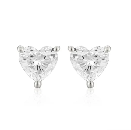 Classic Heart Cut Single Stud