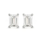 Classic Emerald Cut Single Stud - Image 3